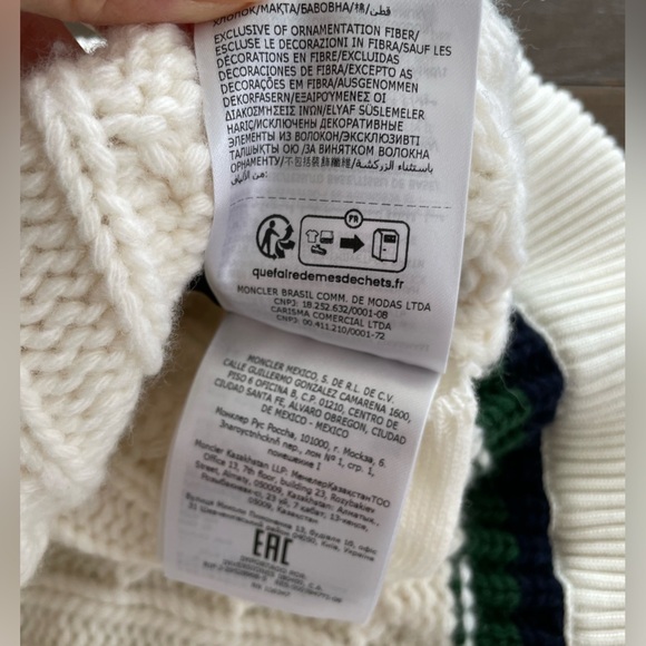 Moncler X Palm Angels collab unisex v neck crew wool sweater NWT - Picture 15 of 16